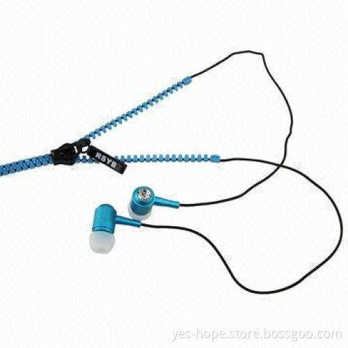 2013 New Design Pro-zipper Headphones with 10mm Speaker